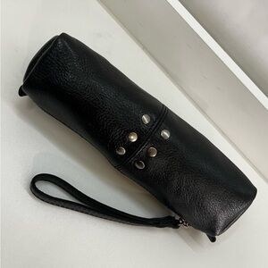 PATRICIA NASH Black Studded Cosmetic Pouch Pencil Stationary Pouch Coin Purse